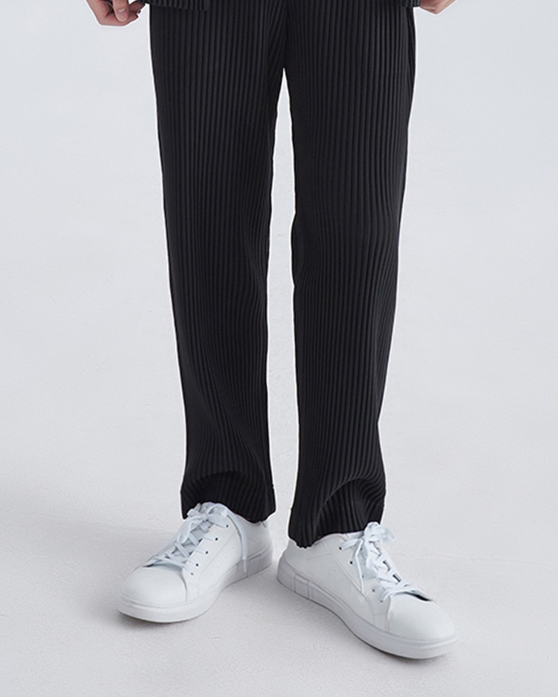 Rippengestrickte Baumwollhose