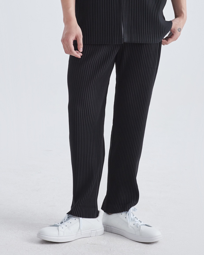 Rippengestrickte Baumwollhose