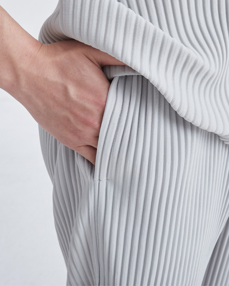 Rippengestrickte Baumwollhose