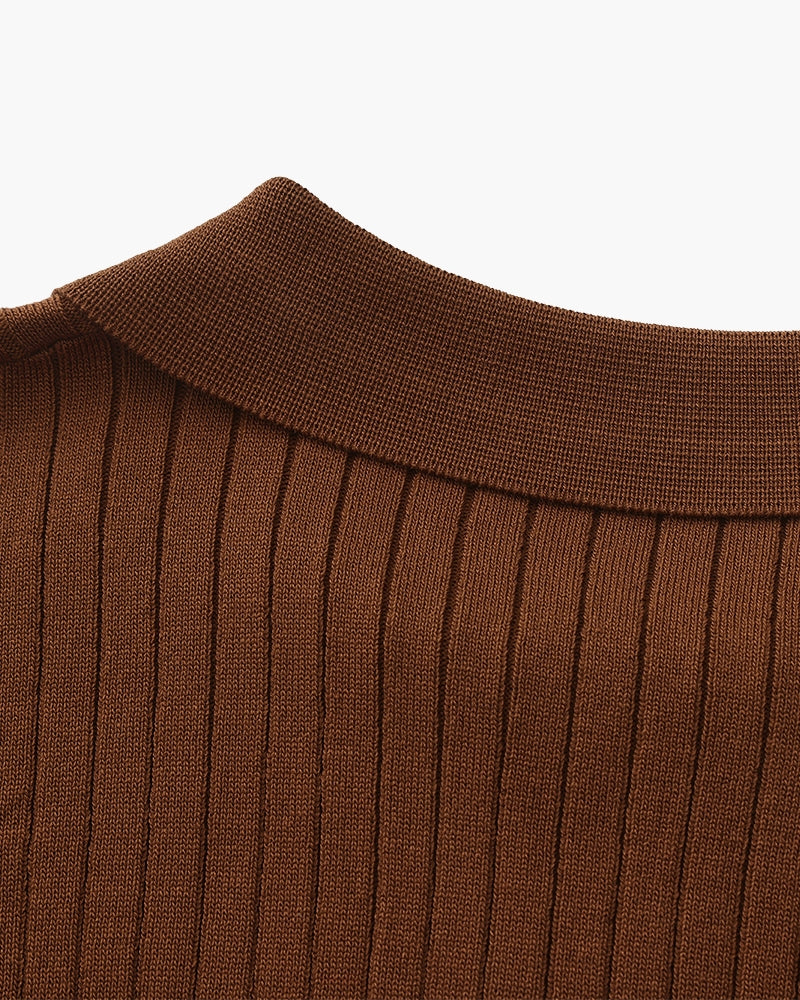 Premium-Rippstrickpolo