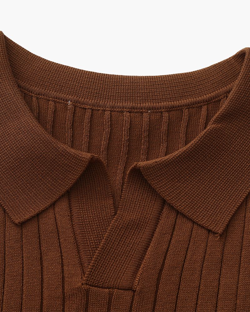 Premium-Rippstrickpolo