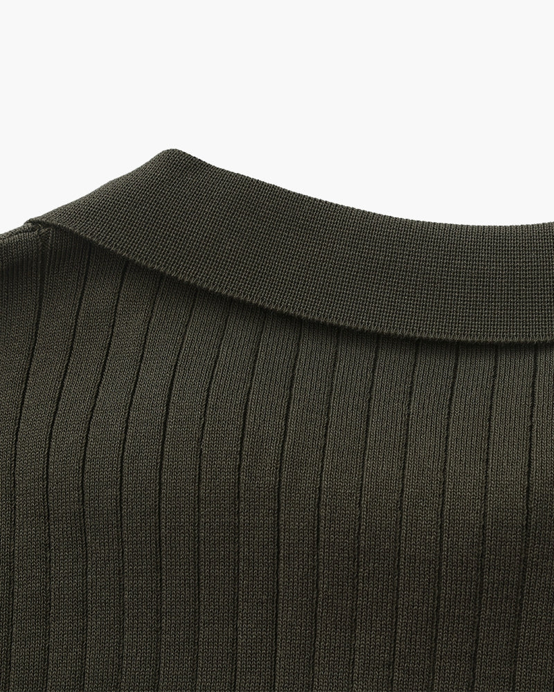 Premium-Rippstrickpolo