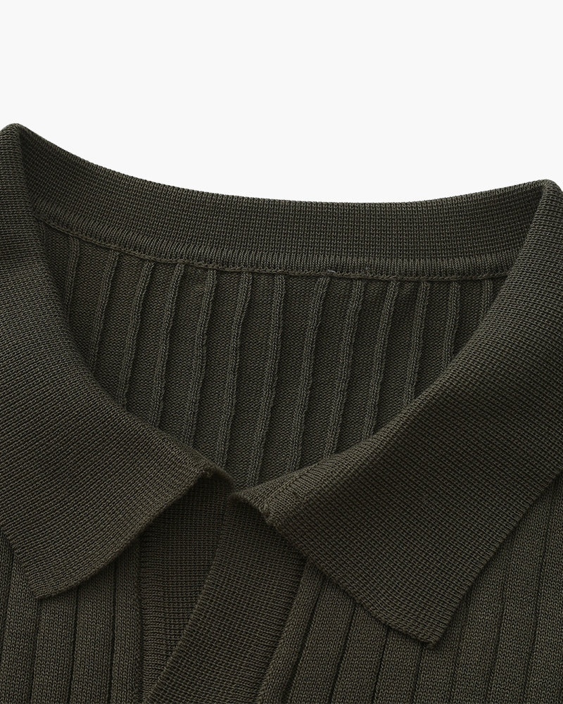 Premium-Rippstrickpolo