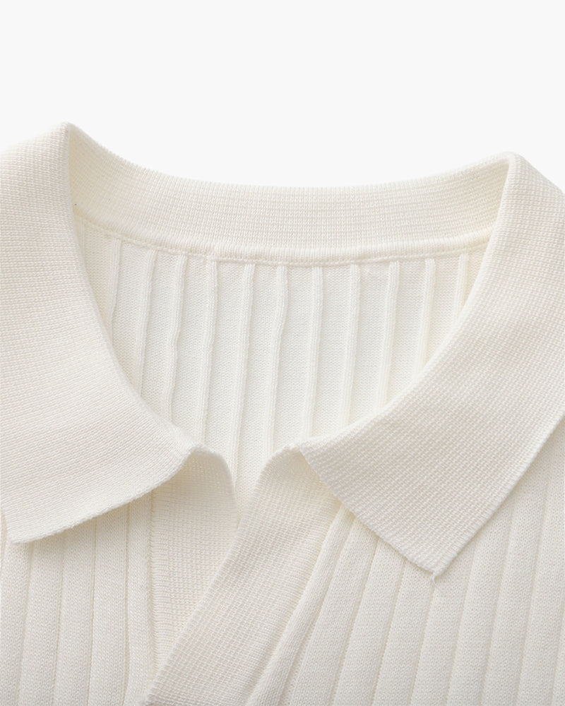 Premium-Rippstrickpolo