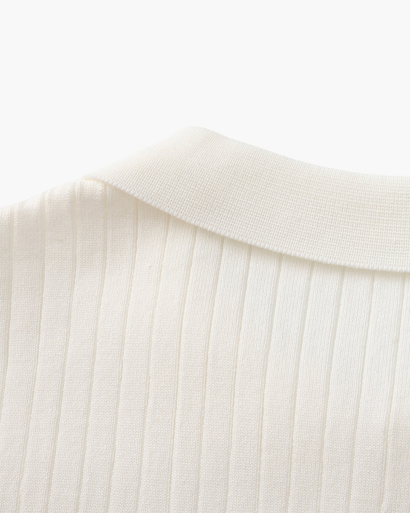 Premium-Rippstrickpolo