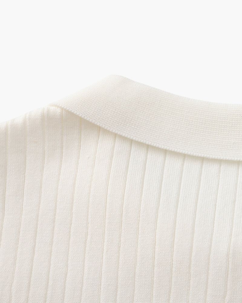 Premium-Rippstrickpolo