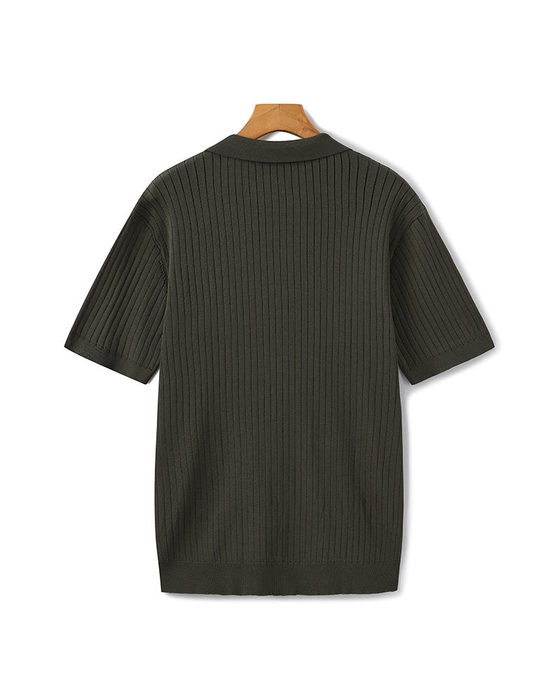 Premium-Rippstrickpolo