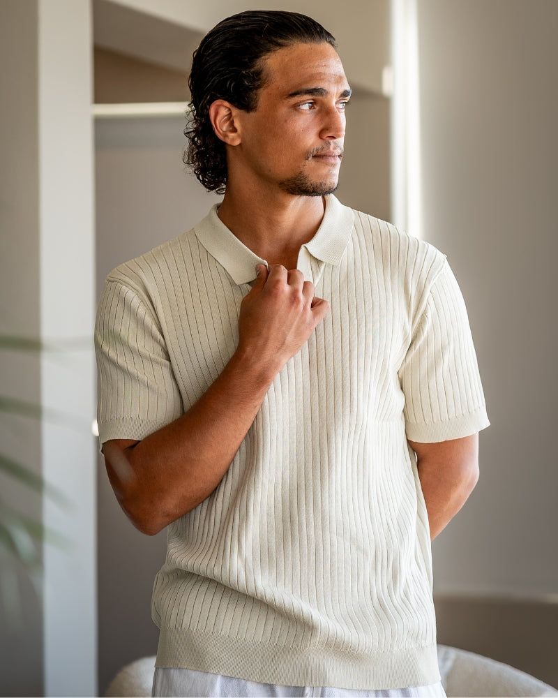 Premium-Rippstrickpolo