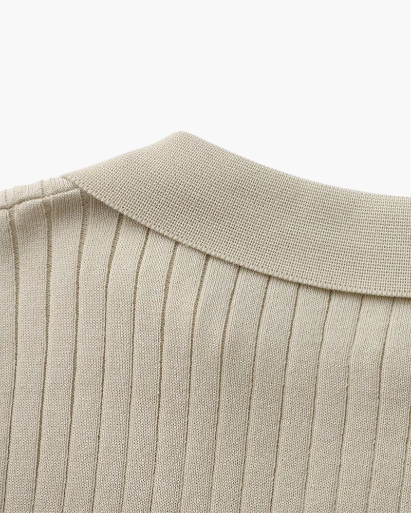 Premium-Rippstrickpolo