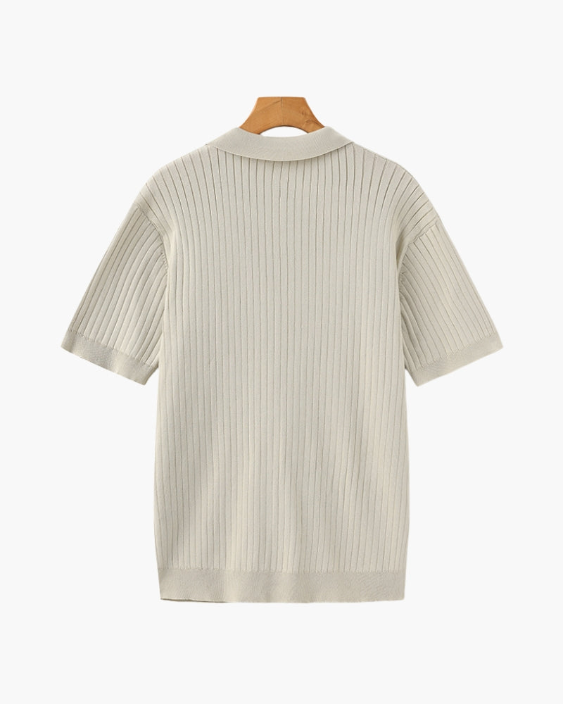 Premium-Rippstrickpolo