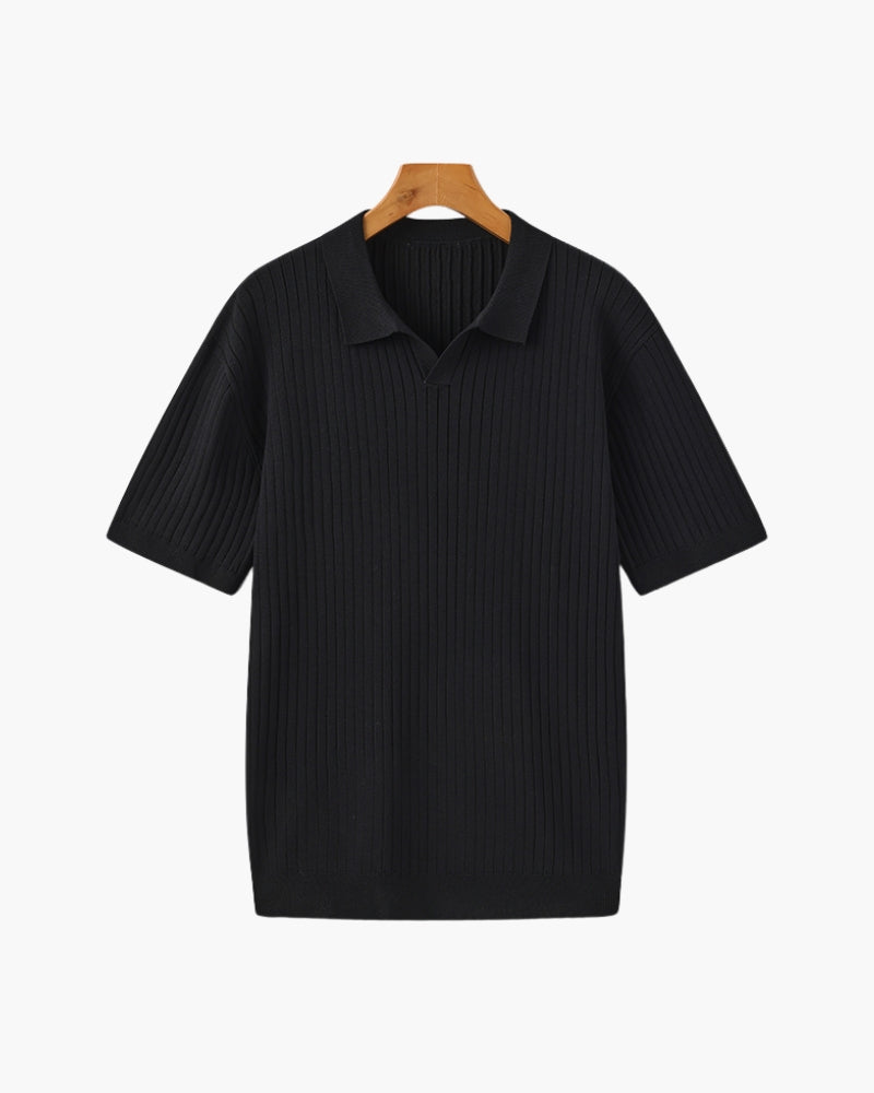 Premium-Rippstrickpolo