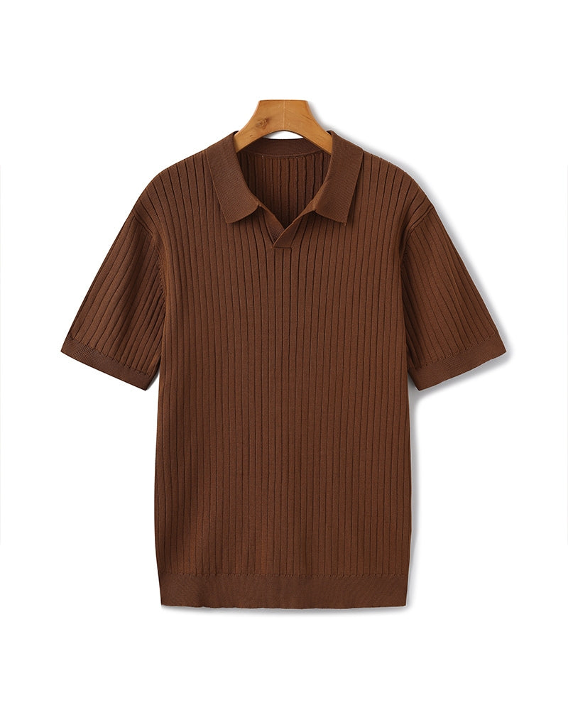 Premium-Rippstrickpolo