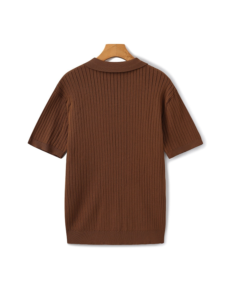 Premium-Rippstrickpolo