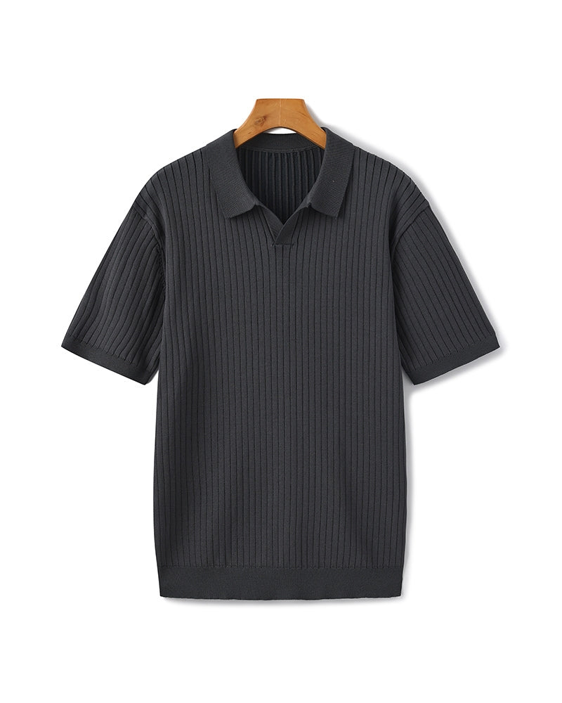 Premium-Rippstrickpolo