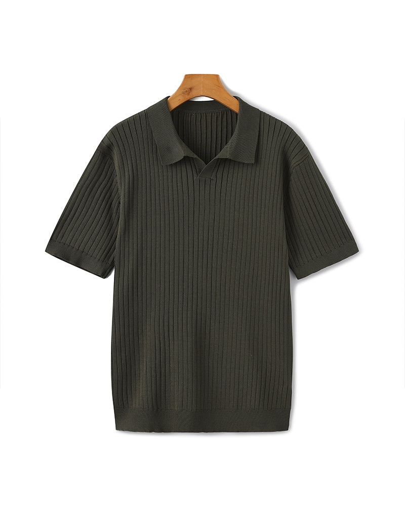 Premium-Rippstrickpolo