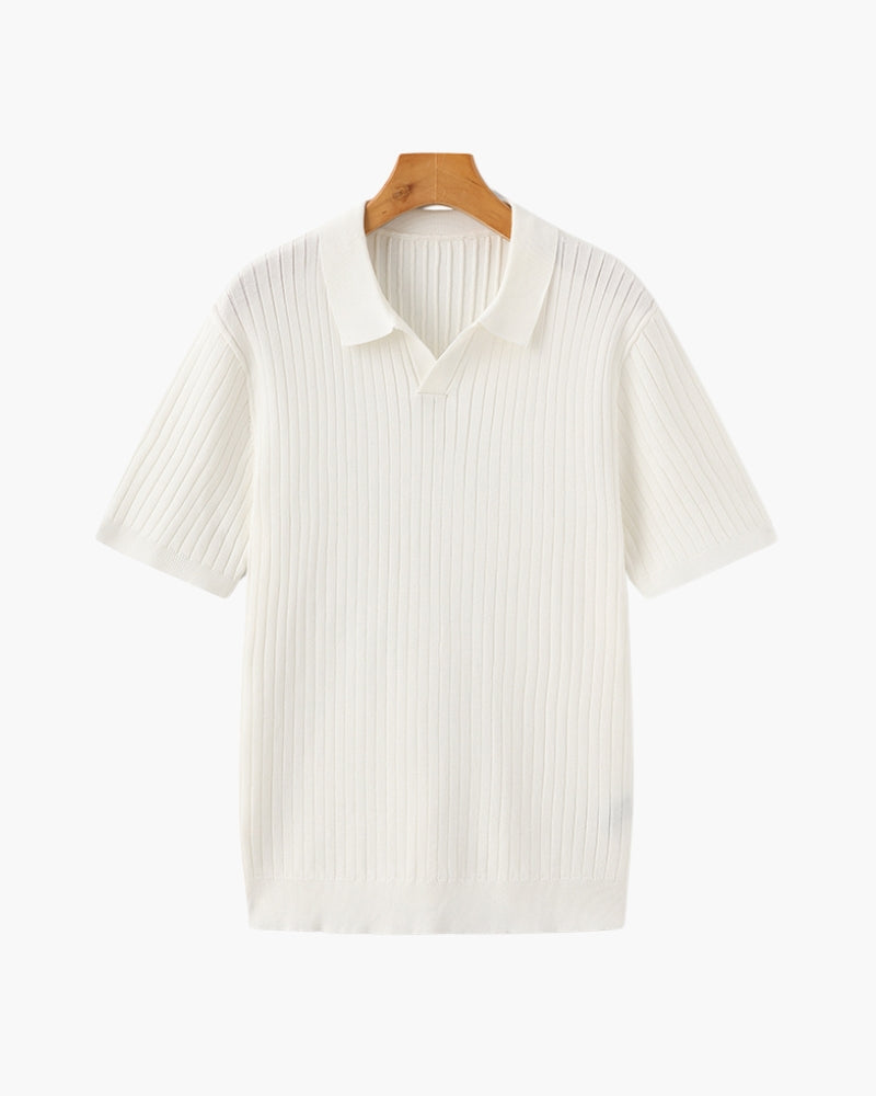 Premium-Rippstrickpolo