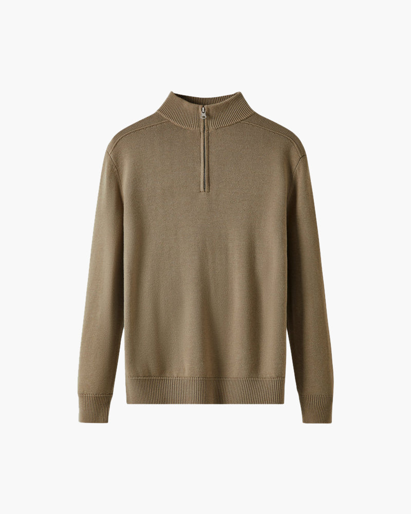100% Merinowolle Zip-Up